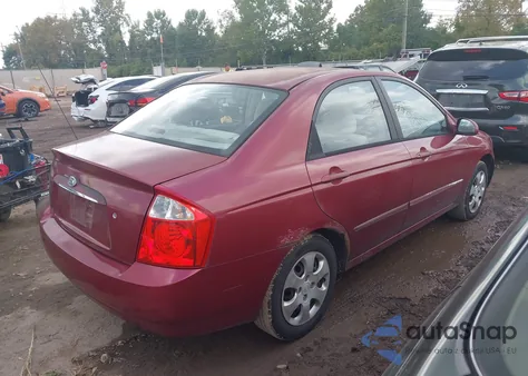 2004 Kia Spectra Ex/Lx from USA, damaged, VIN KNAFE121945037366